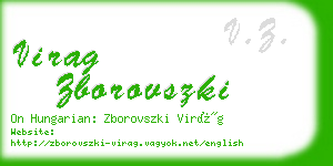 virag zborovszki business card